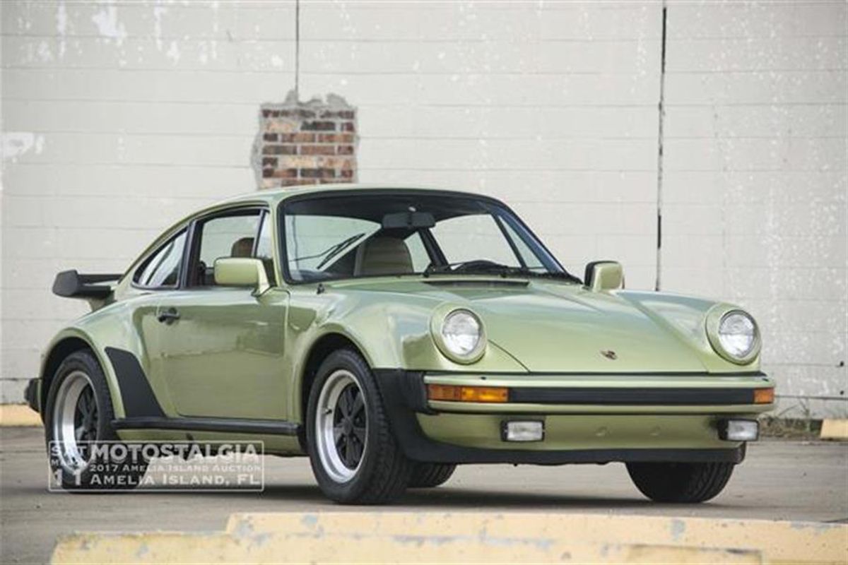 Light Green Metallic 1979 Porsche 911 Turbo at Motostalgia Amelia